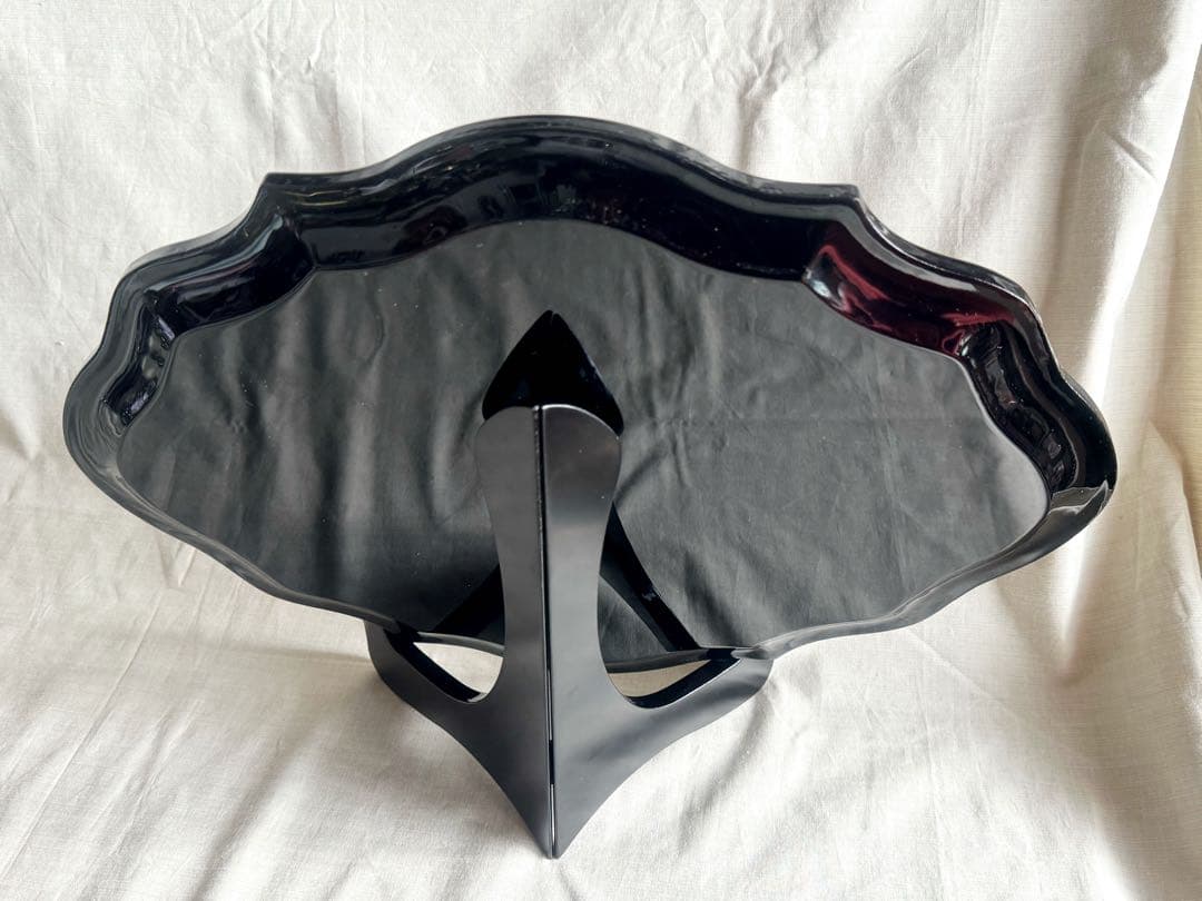 韓国製 螺鈿細工 飾り皿 桹材 金榮萬作 置物 シェル 工芸品 貝細工 トレー