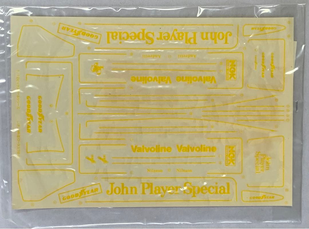 タミヤ 1/12 J.P.S タバコ ステッカー 希少品