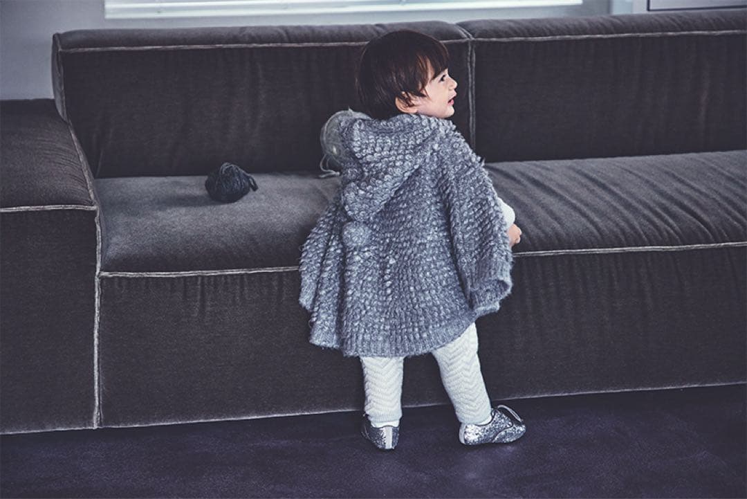 アウター MARLMARL polka 2 light grey