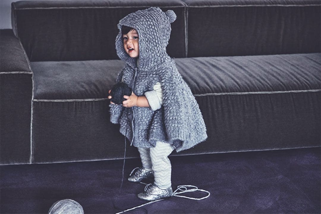 アウター MARLMARL polka 2 light grey