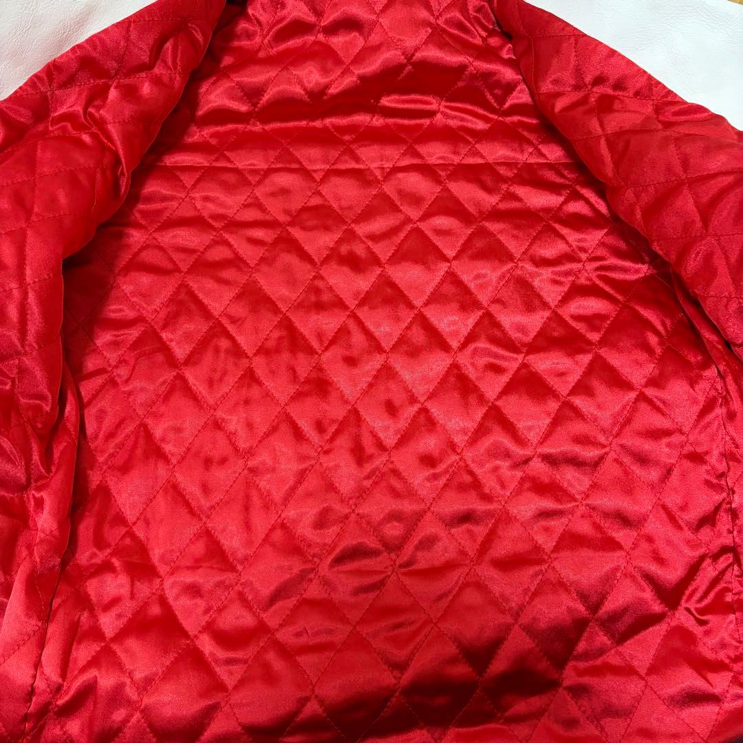 ロンジャン パテッドライダース レッドキルティング 白 - メルカリ