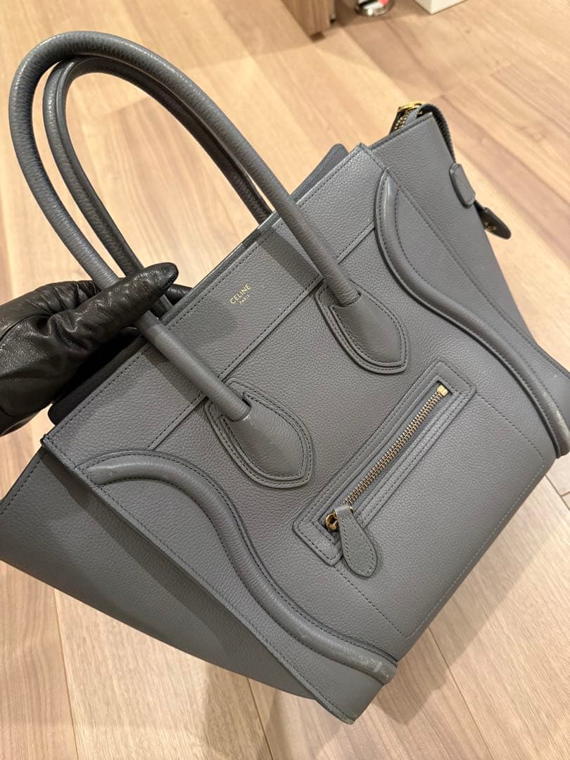 Meow Two様【値下げ】Céline グレー ハンドバッグ