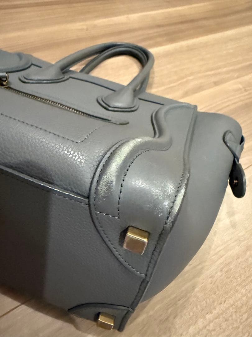 Meow Two様【値下げ】Céline グレー ハンドバッグ