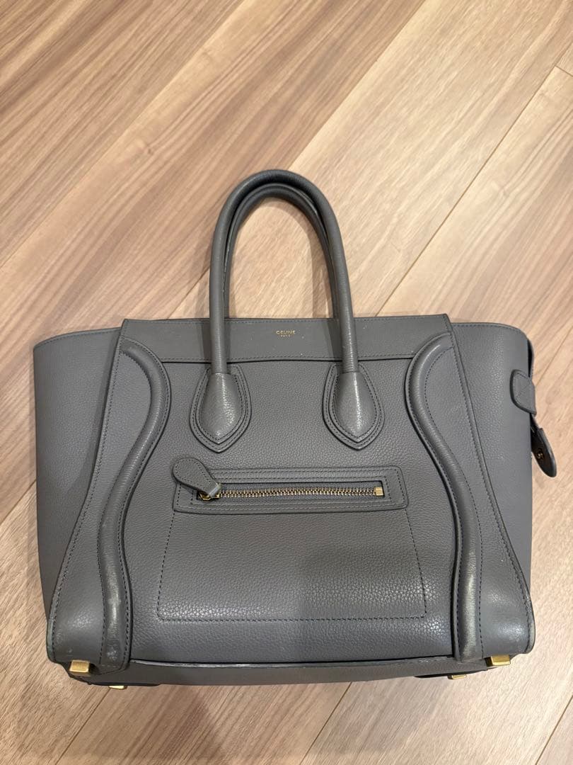 Meow Two様【値下げ】Céline グレー ハンドバッグ