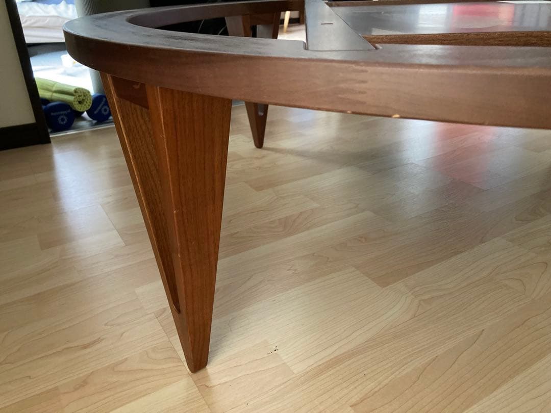 アクタス リビングテーブル こたつ ウォルナット 120㎝ セット売り