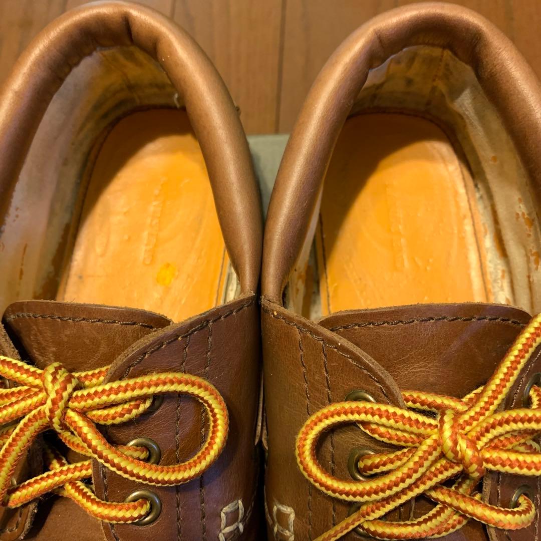 ランズエンド レザー ボートシューズ デッキシューズ モカシンシューズ