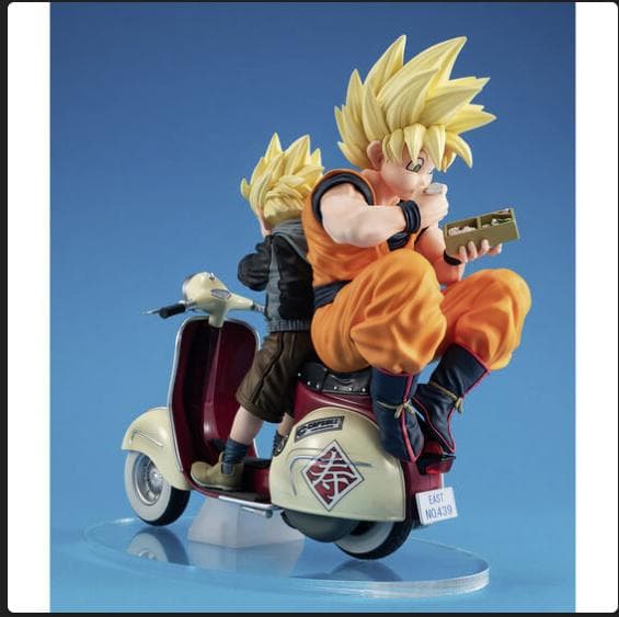 デスクトップリアルマッコイEX ドラゴンボールZ サイヤ人孫悟空＆孫悟飯＆バイク