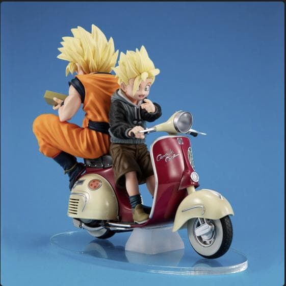 デスクトップリアルマッコイEX ドラゴンボールZ サイヤ人孫悟空＆孫悟飯＆バイク