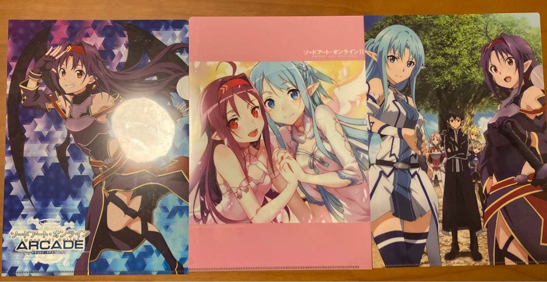 ソードアート・オンライン クリアファイル3枚セット - メルカリ