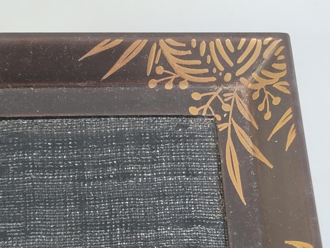 蒔絵 小箱 台付 二件 美品 DT701