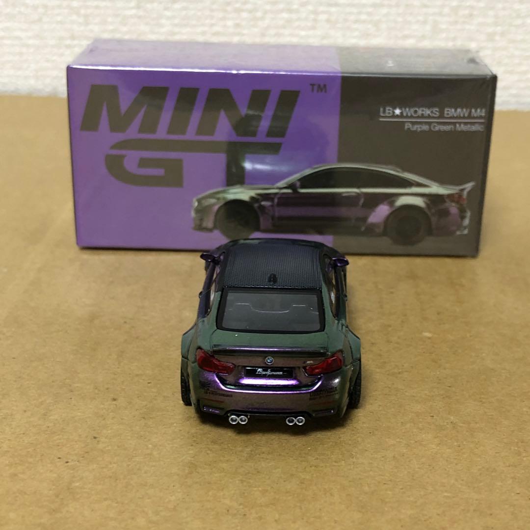 MINI GT　LB WORKS BMW M4　パープル グリーン メタリック