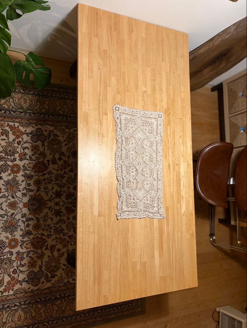 KANADEMONO ダイニングテーブル(ラバーウッド)