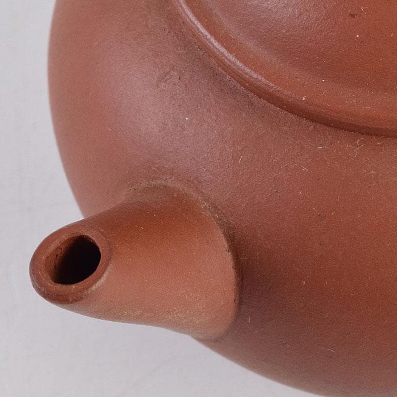 中国　中国宣興銘　紫砂　朱泥　急須　茶壷　V　R9268