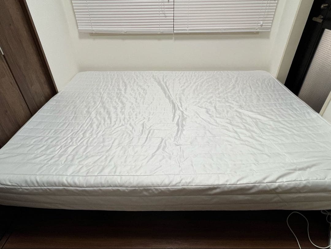 無印良品 脚付きマットレス ポケットコイル/ダブル ベッド