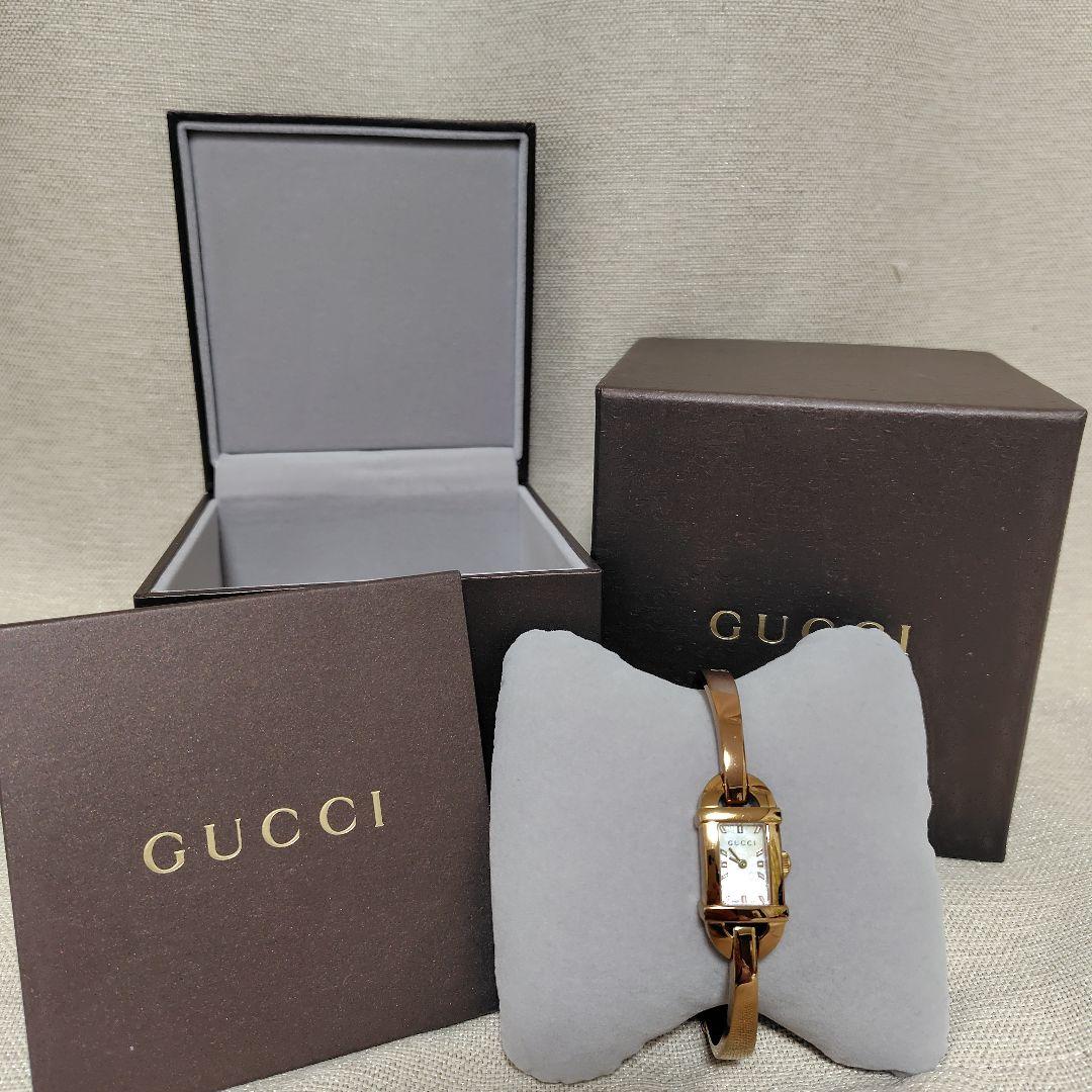 GUCCI 腕時計 型番6800L ゴールド レディース 箱付き
