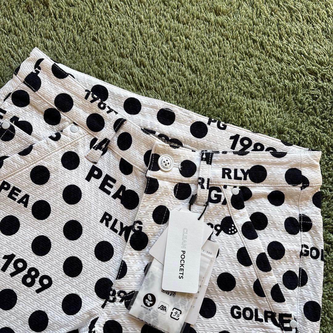 パーリーゲイツ☆タグ付き新品 アートピケ ドット×ロゴ柄 パンツ