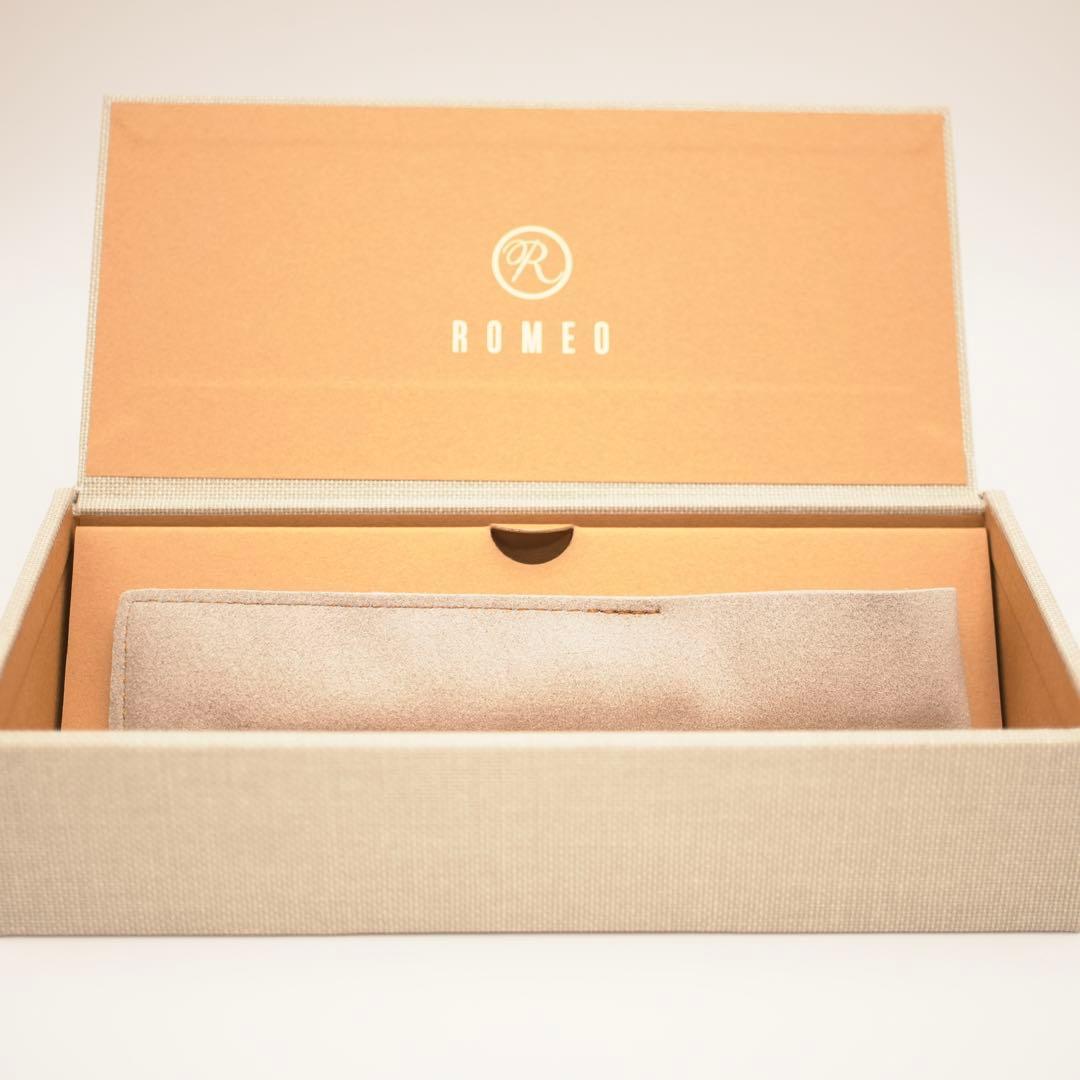 上品カラー ROMEO No.3 ESレザー深紫ゲルボールペン