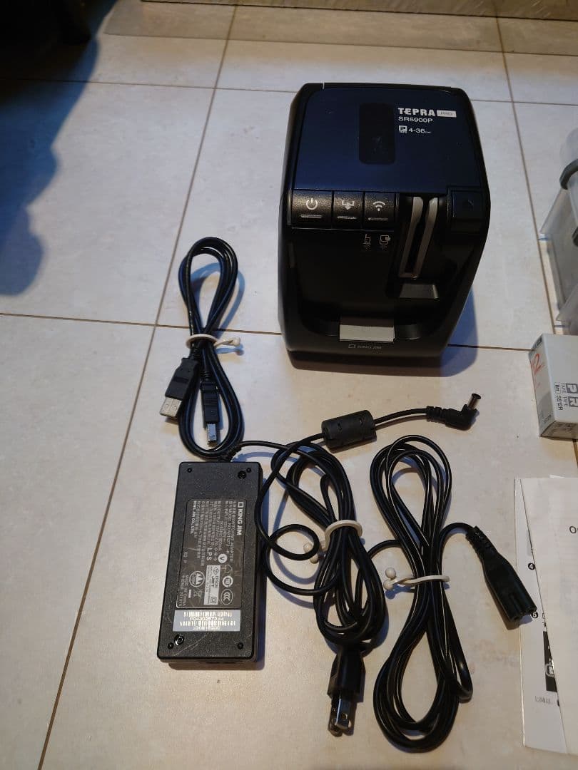 TEPRA SR5900P ラベルプリンター 6色テープ付き