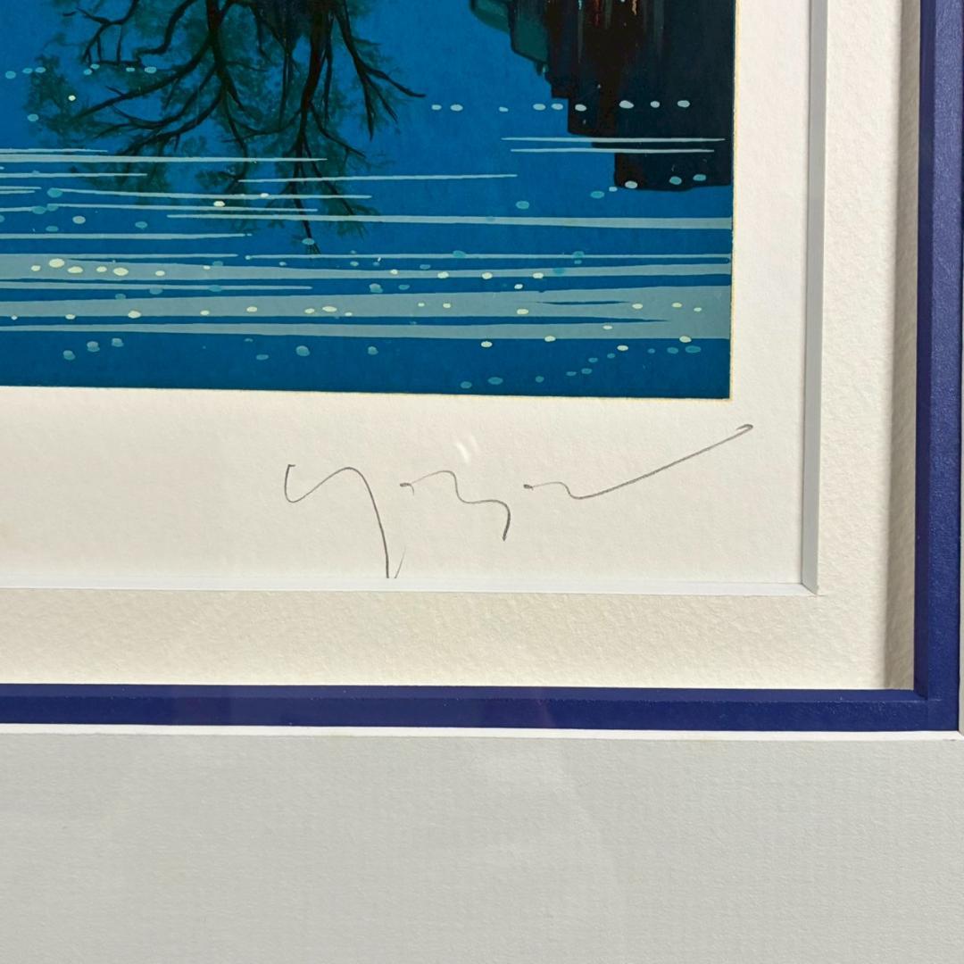 ヒロ・ヤマガタ「星影のステラ」シルクスクリーン 大作 直筆サイン入り 額縁入り