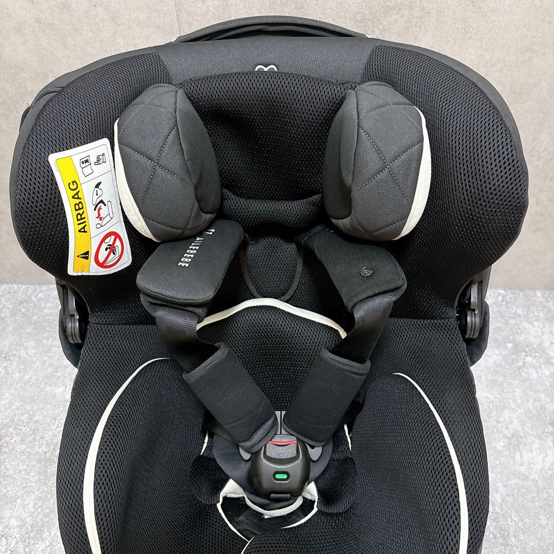 エールベベクルット 6iグランス ISOFIX チャイルドシート 黒 新生児