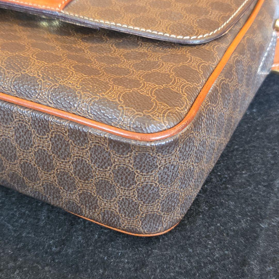 【CELINE】セリーヌ マカダム柄 サークルロゴ金具 ショルダーバッグ M12