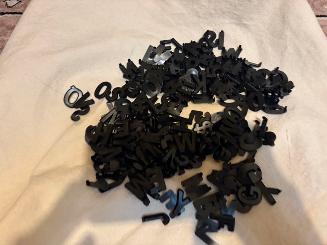 QUAKER STATE メニューボード アメリカンヴィンテージ 文字パーツ付き