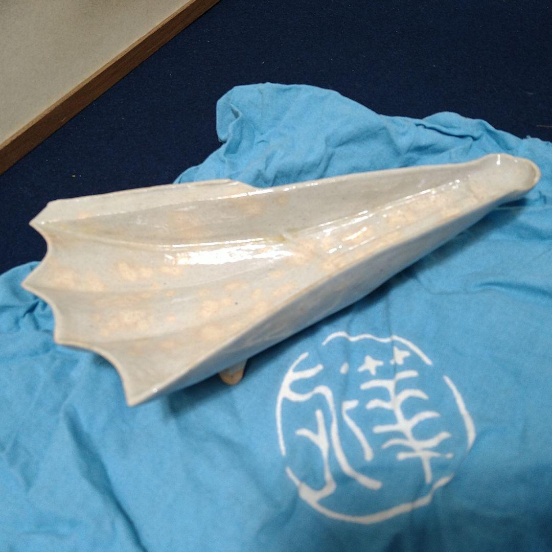 AJ39 扇面向付 天耳庵 坂田泥華 五客 共箱共布略歴 未使用 懐石茶道具