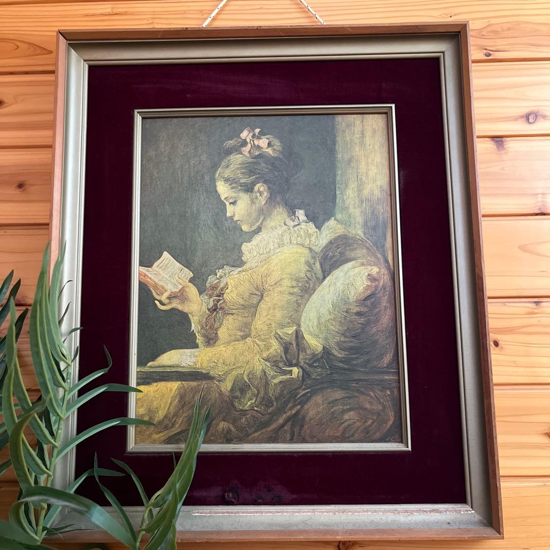 大津絵、三味線を引く女性(狐女）