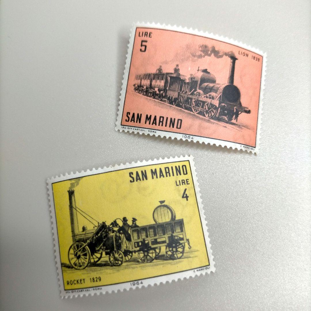 2068 外国切手 サンマリノ 機関車 シリーズ 10種 未使用 - メルカリ