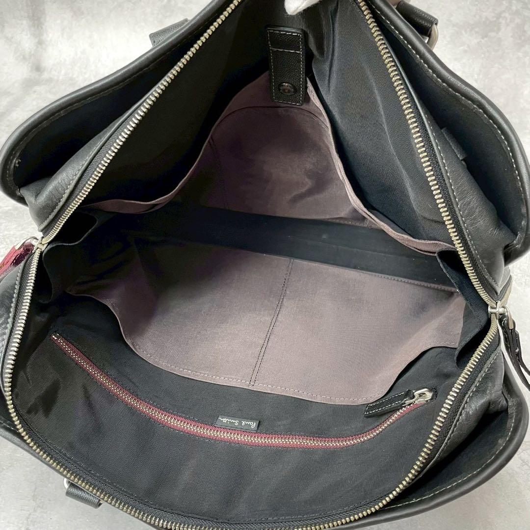 美品◯ポールスミス　オールレザー　ブリーフケース　ビジネスバッグ　A4収納可能