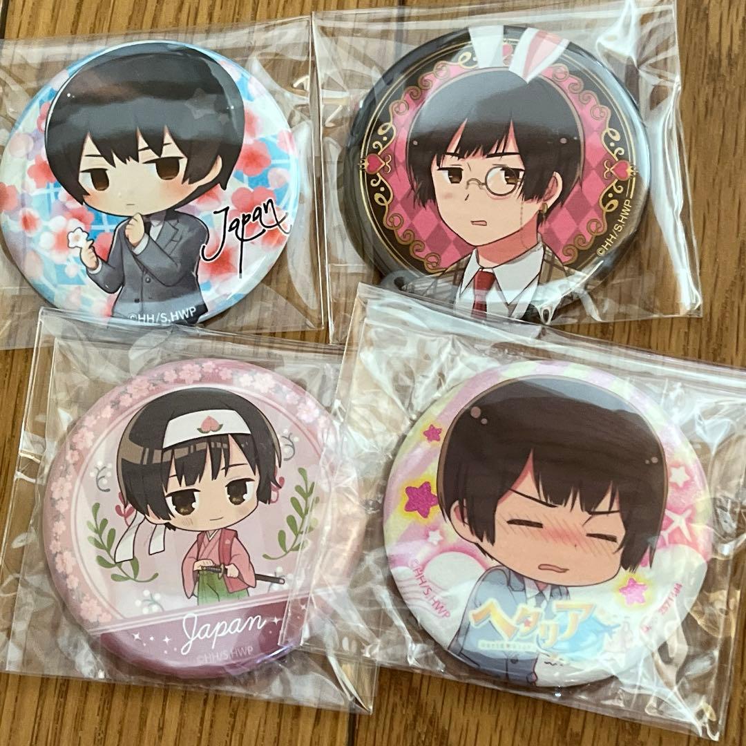 ⑬ ヘタリア 日本 缶バッジ - メルカリ