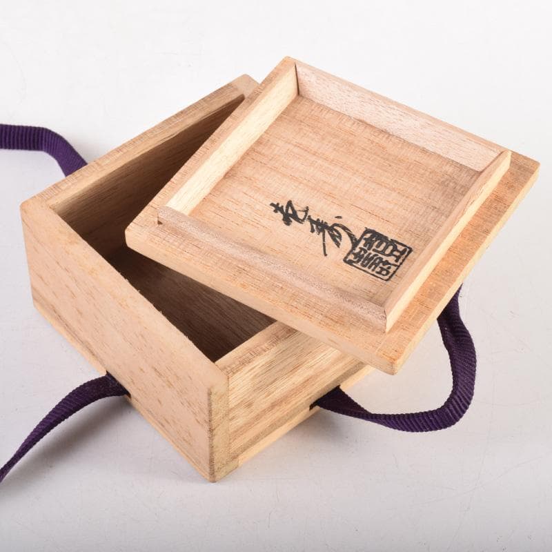 茶道具　壱寿作　螺鈿装飾　布袋蒔絵　香合　共箱　V　8324