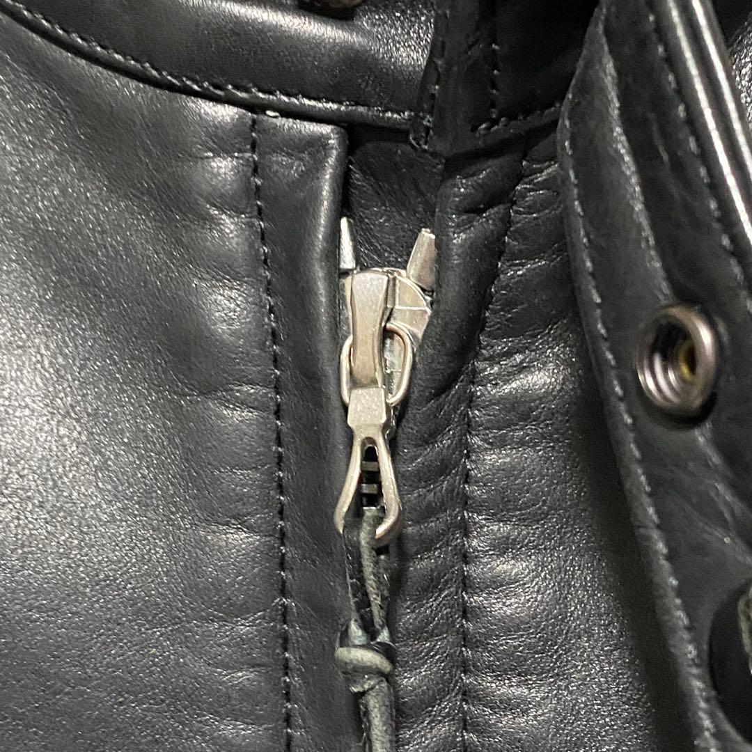 定価30万円・EXILE着】 コールブラック 極上イーグルレザージャケット