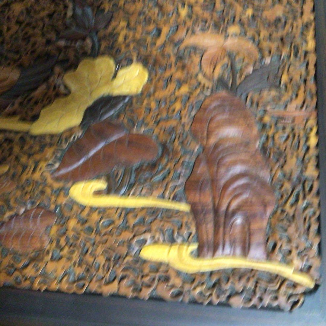 ⭐️特別⭐️紫檀 象嵌 おしどり花鳥月雲 大きな文箱 中国で購入