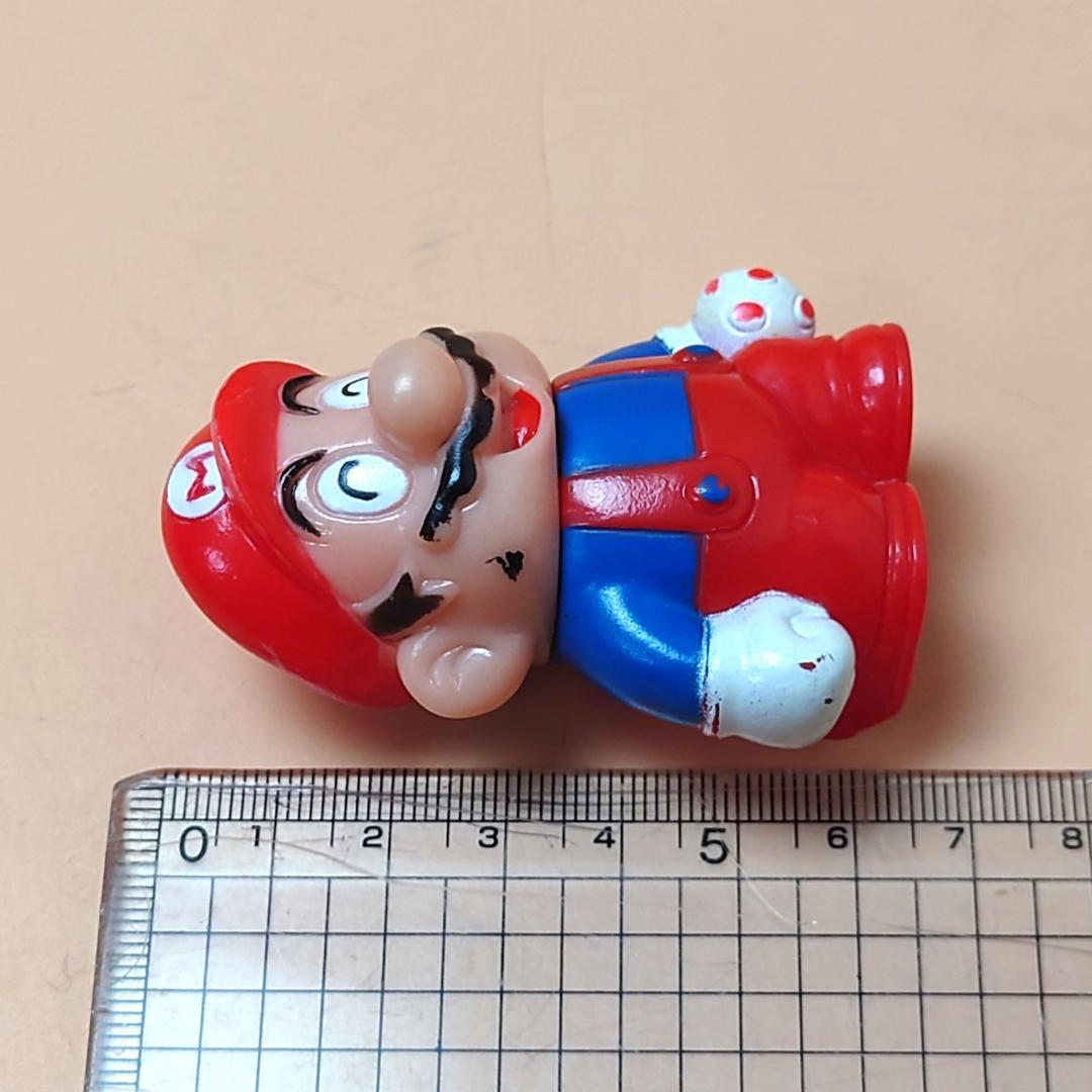 当時物 バンダイ ハッスルマリオ ソフビ 1986年 食玩 スーパーマリオ
