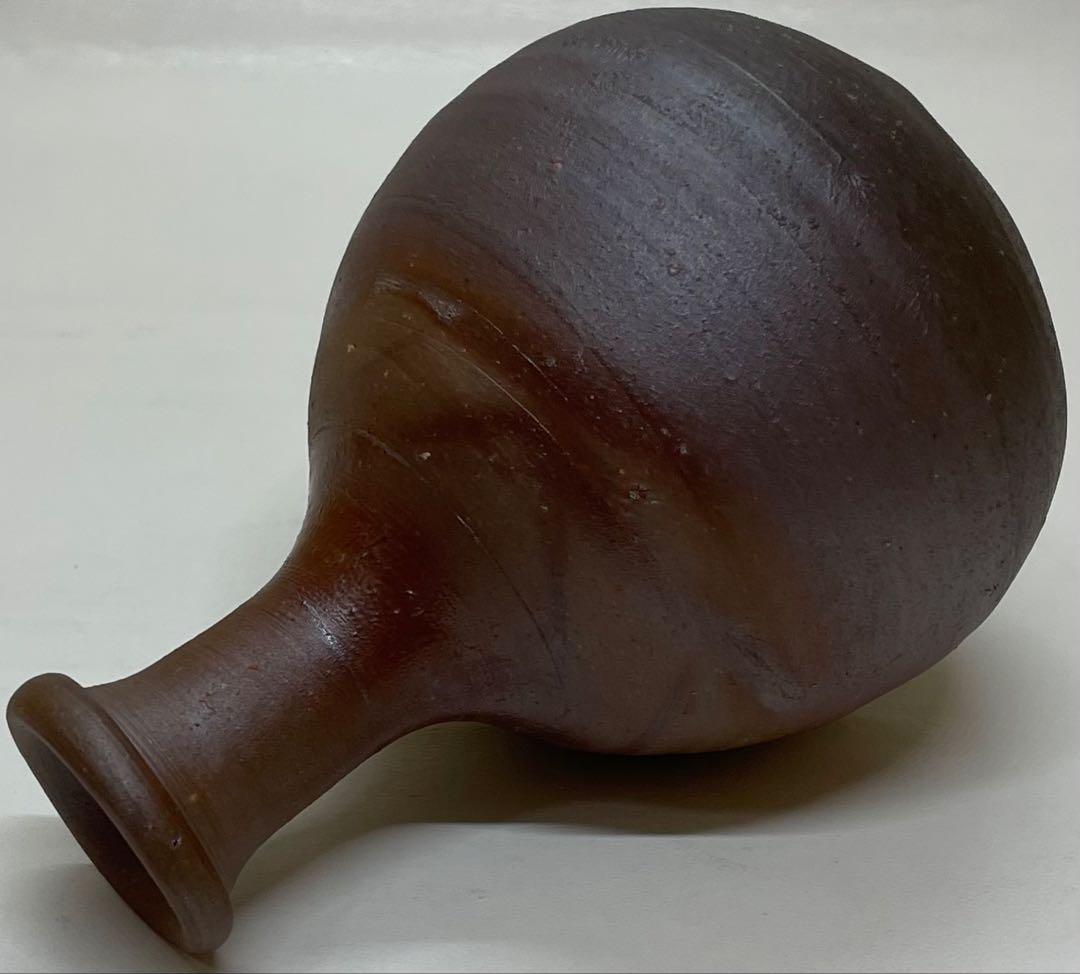 にしえ　人間国宝　藤原雄　備前徳利　共箱　共布　栞　L509