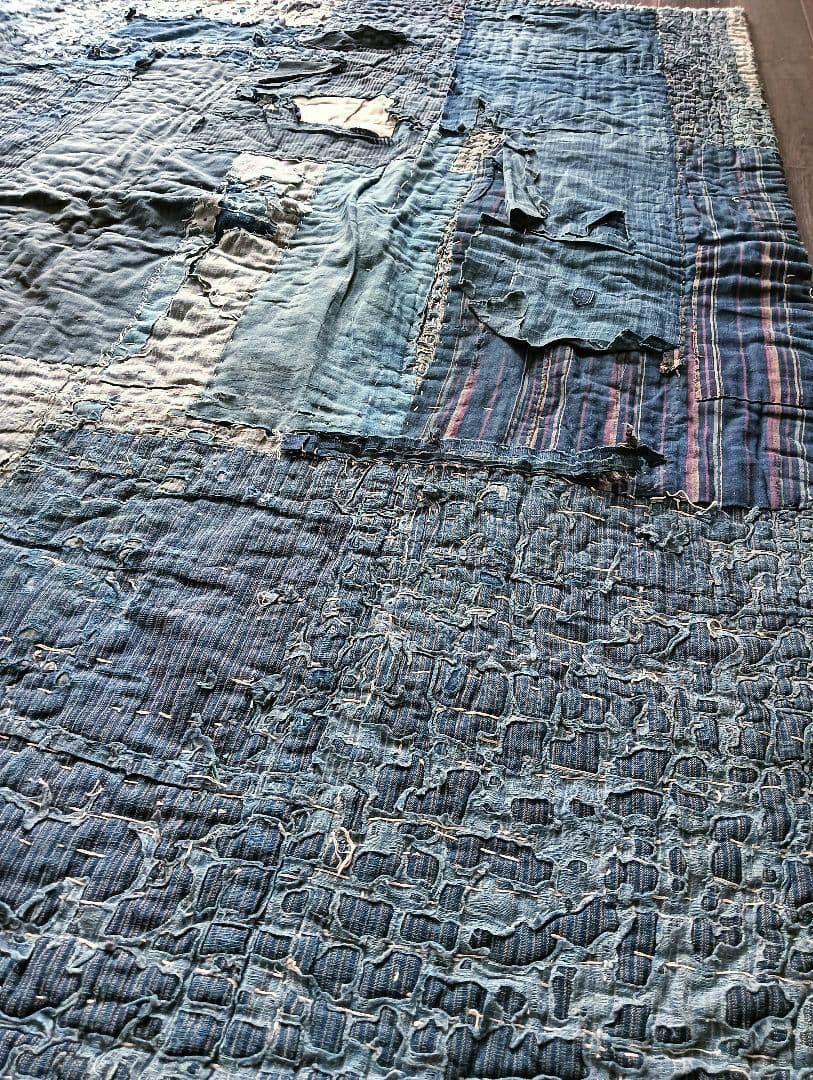 3kg厚手 究極の襤褸敷物 退廃的 boro japan vintage