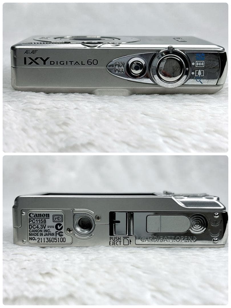Canon IXY DIGITAL60 シルバー オールドコンデジ レトロ