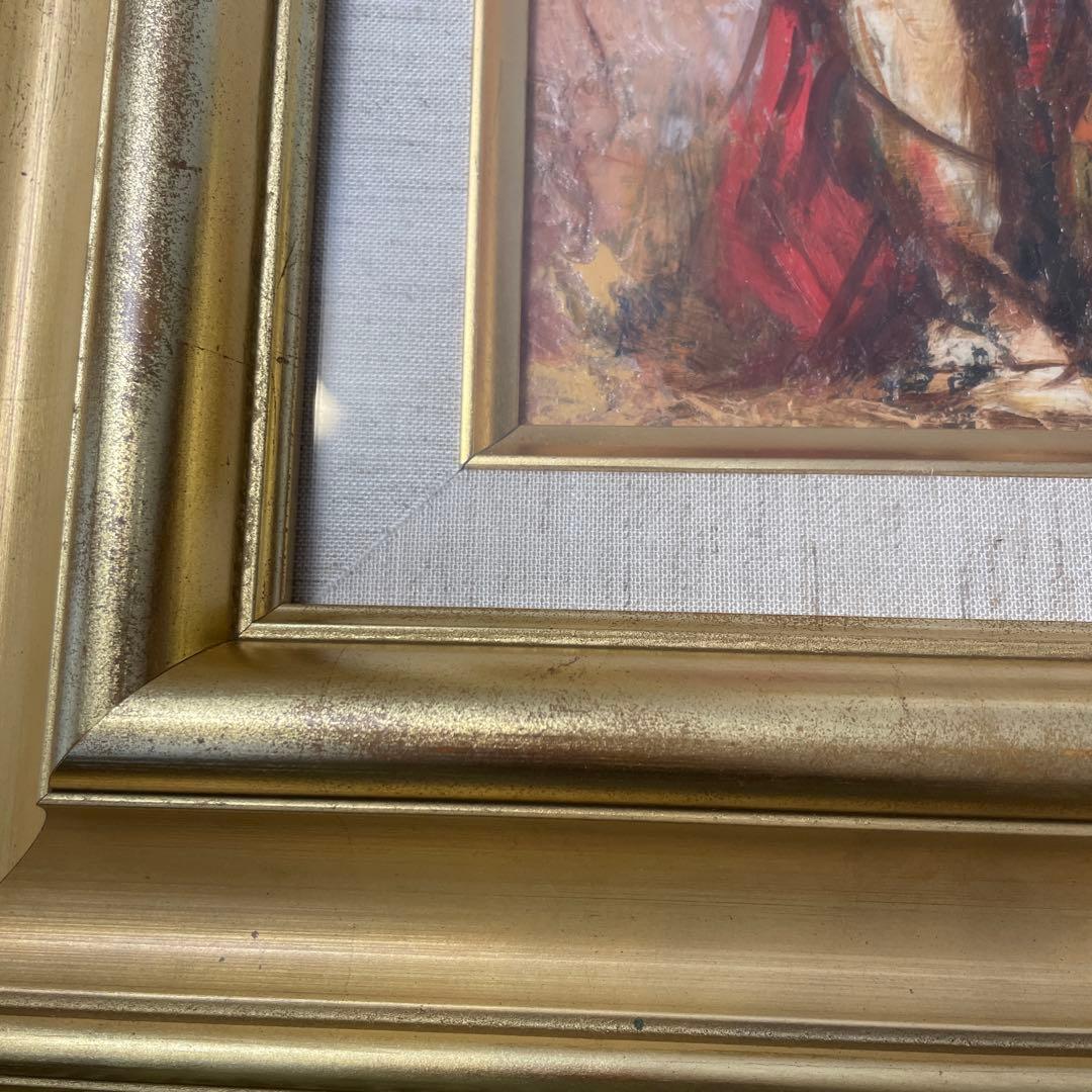 油彩画 ゴールドフレーム付き　「裸婦」