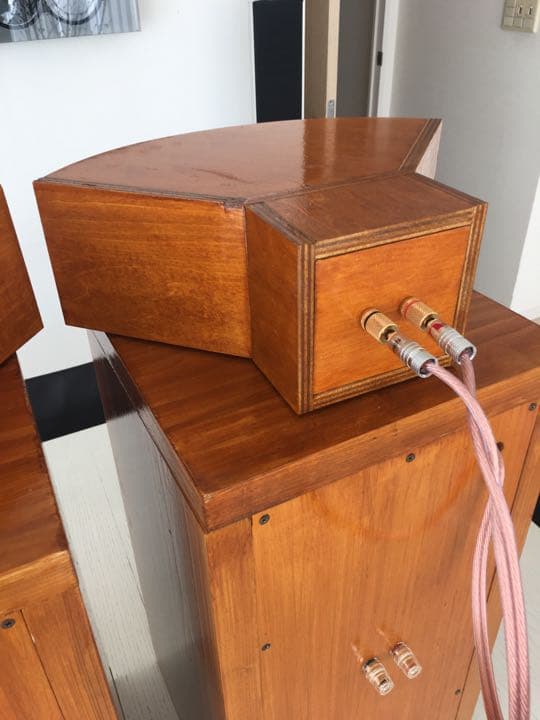 自作ウッドホーン搭載フロントロードホーンスピーカー