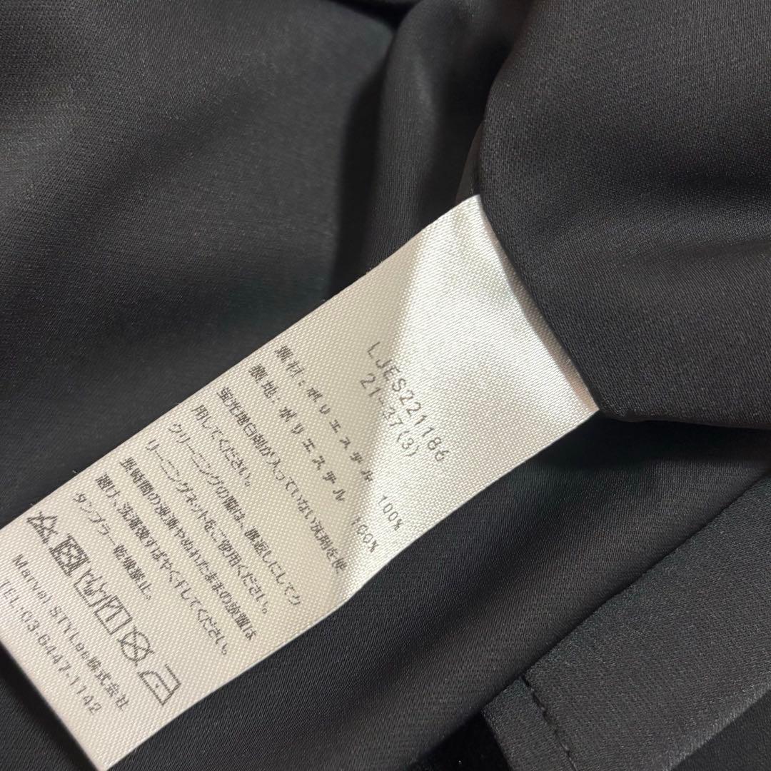 leja ラメ　レース装飾付きロングドレス　ブラック　ワンピース　オケージョン