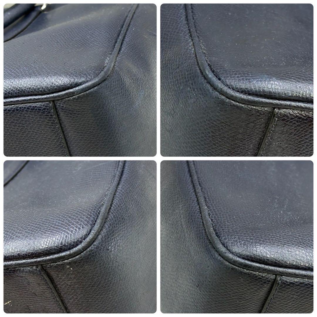 良品 コーチ 2way メトロポリタン ビジネスバッグ ブリーフケース A4 紺