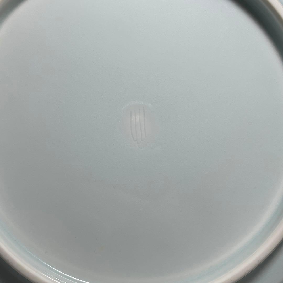 ◇名品 人間国宝 塚本快示 快山窯 青白磁鷺草文皿 共箱・共布付き