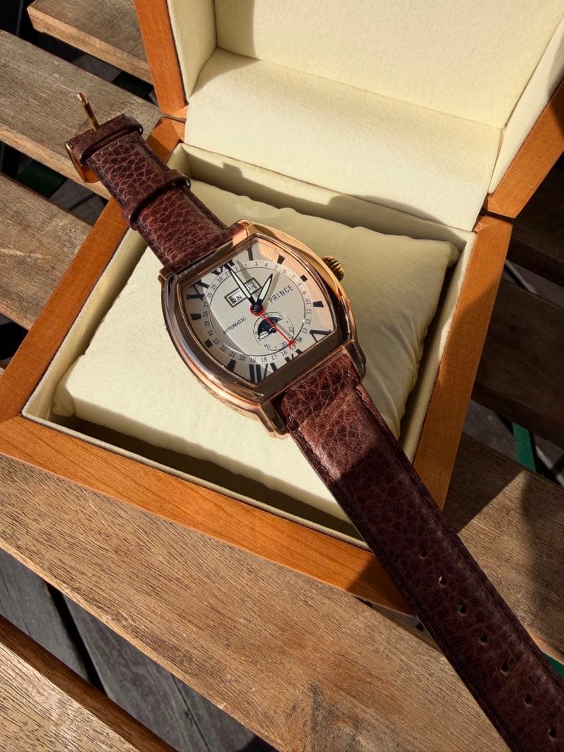 PRINCE 自動巻き 腕時計 ピンクゴールド