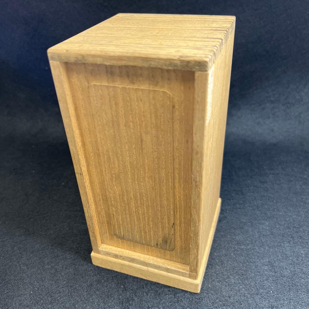 時代九谷焼 青粒手極上金彩花入 木箱付 高11.3㎝東