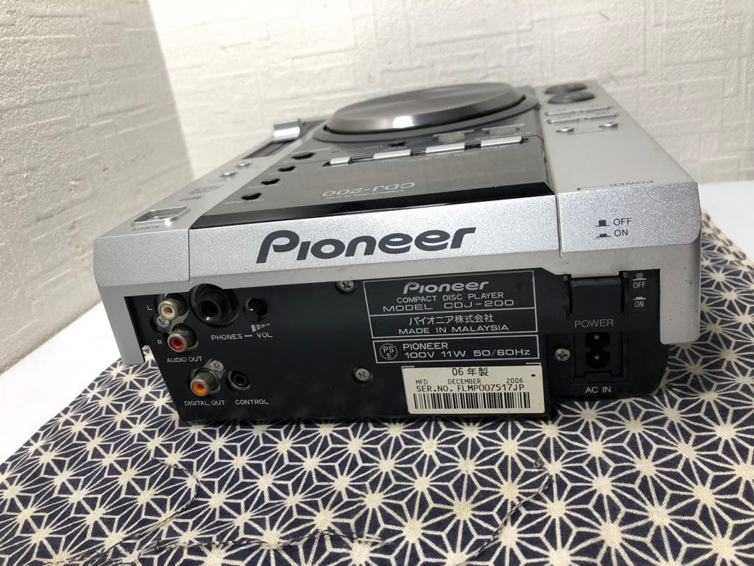 Pioneer dj パイオニアCDJ-200 レンズメンテナンス