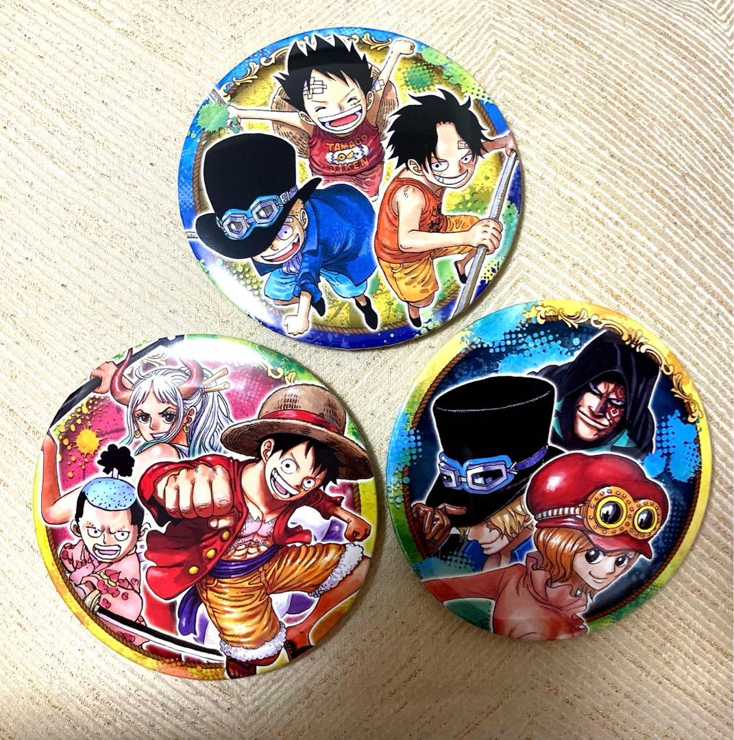 ONE PIECE ワンピース 缶バッジラバストローまとめ売り