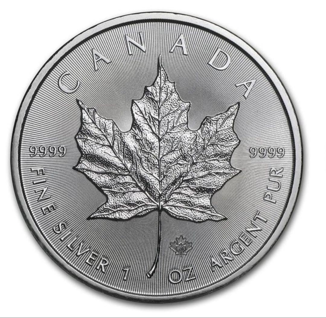 メイプルリーフ銀貨 2020年 純銀 ロール　新品未開封