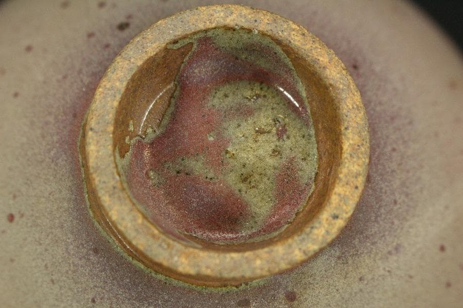 中国美術 鈞窯 斑紫釉 碗 φ14cm 茶道具伝来(LC253)