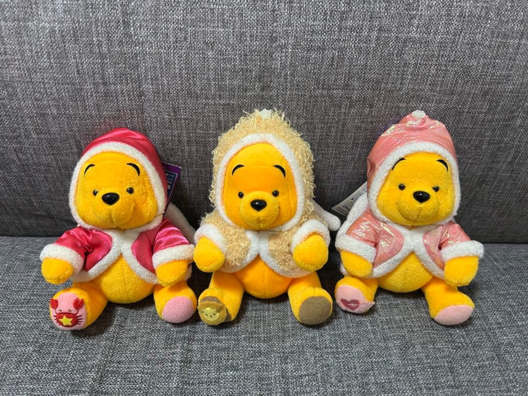 激レア！　くまのプーさん　12星座ぬいぐるみまとめ売り　ディズニーストア　タグ
